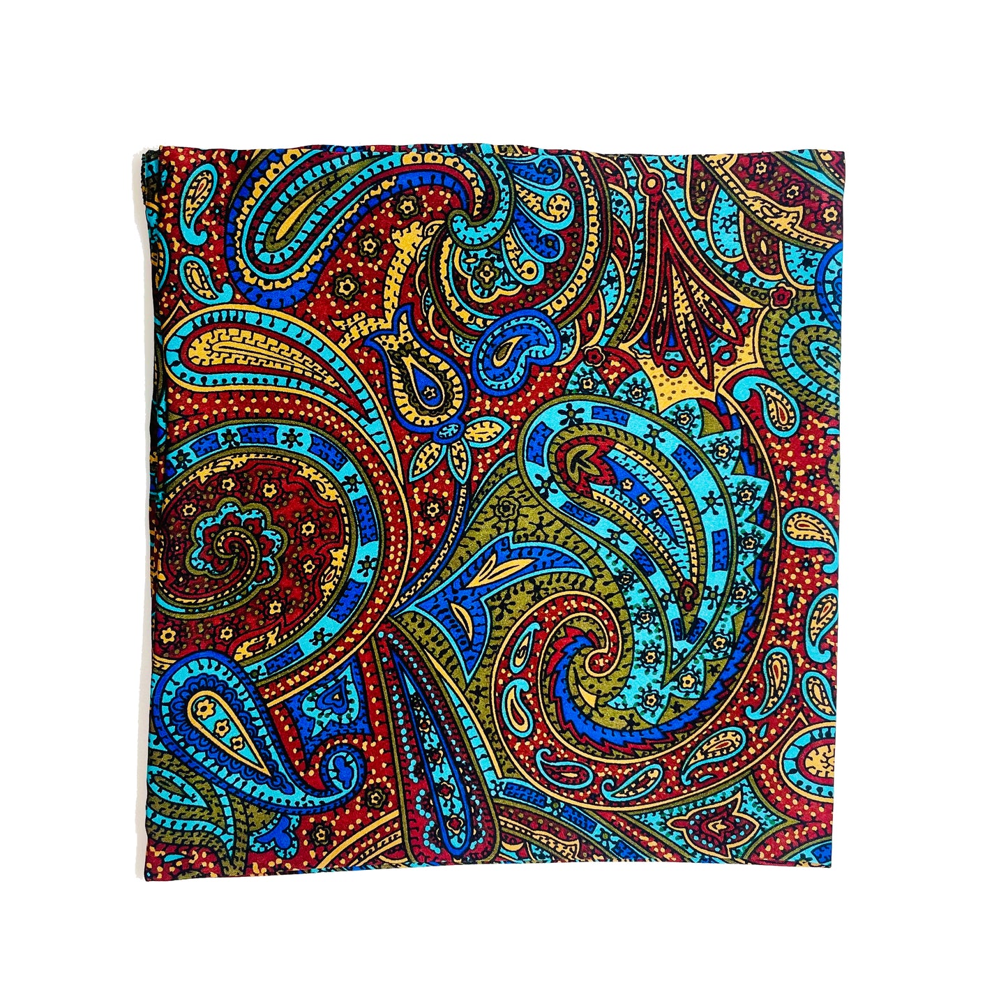 Chocolate Paisely Silk Square