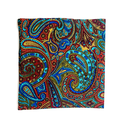 Chocolate Paisely Silk Square