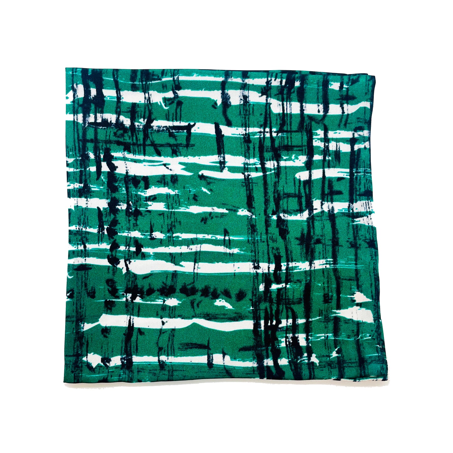 Green Forest Silk Square