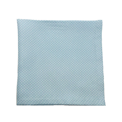 Lt. Blue White Dot Silk Square